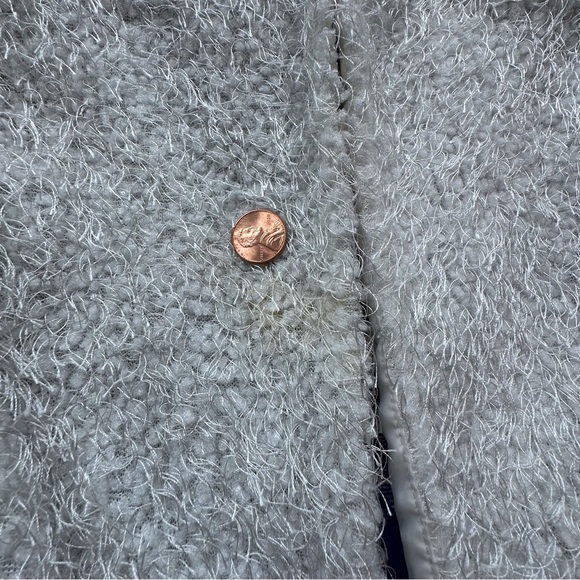 Amy Byer blue white plaid tunic button up shirt white fuzzy vest‎ girls 16 - Picture 14 of 15